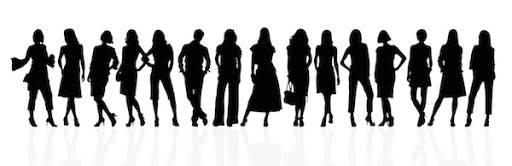 sillouhette of people